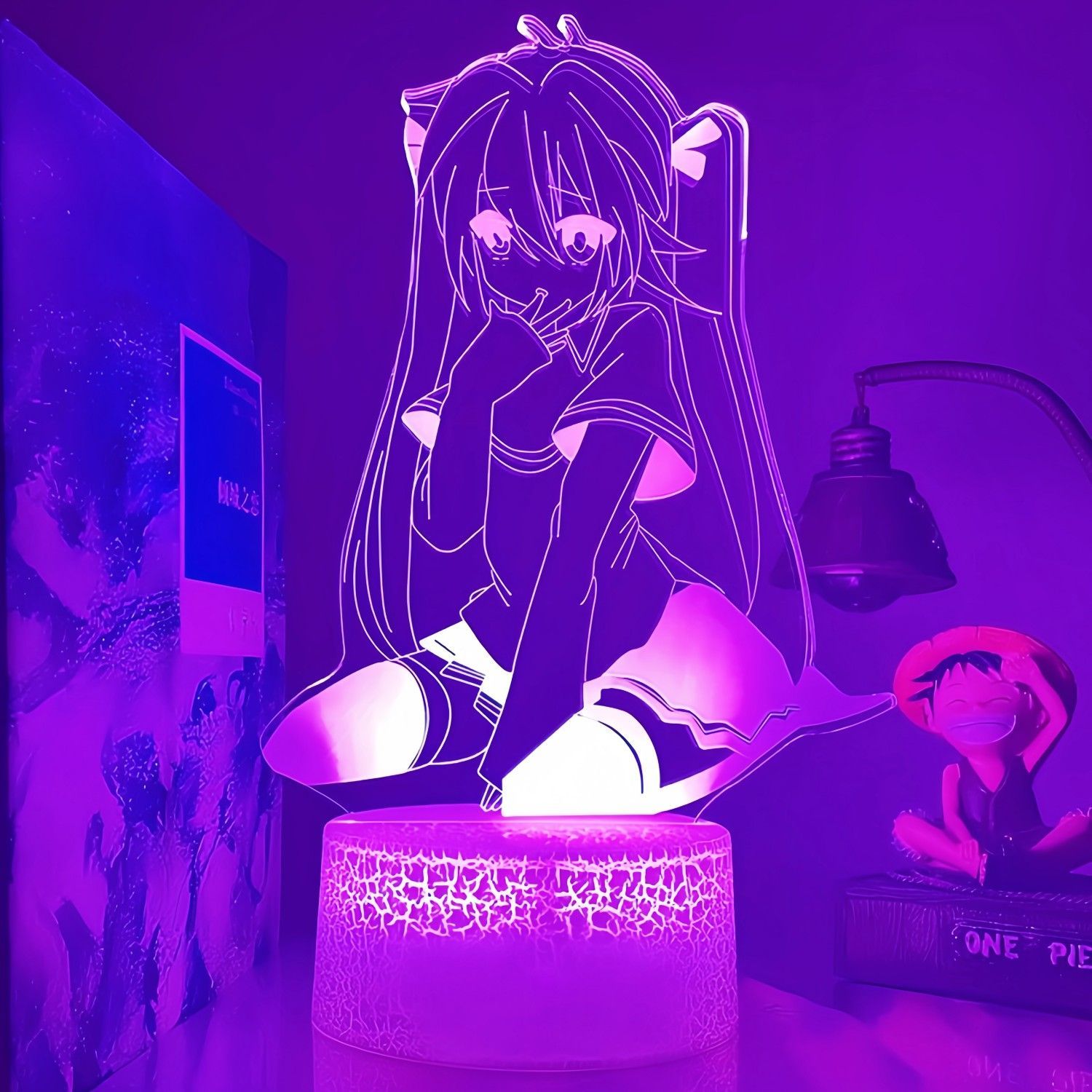 Lighting Decoration Ideas - Accessoires d'anime, figurine Hatsune Miku, lampe